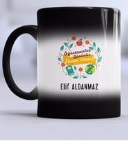 Öğretmenler Günü Hediyesi Kupa Bardak Sihirli
