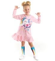 Unicorn Magic Kız Çocuk Pembe Elbise