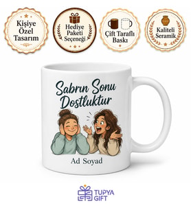 Sürekli Şikayet Eden Mızmızlara Sabır Çeken Dost Kahve Kupası Hediye Bardak