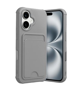 iPhone 17 Kelvin Kartvizitli Silikon - Gri