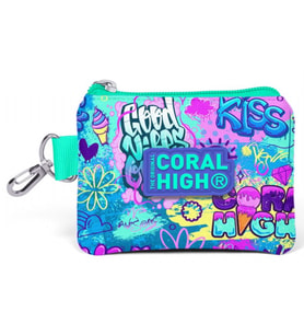 Coral High Lavanta Grafiti Bozuk Para Çantası - Kız Çocuk (Çok Renkli)