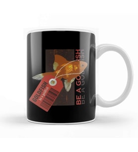 Ted Lasso Be A Goldfish Retro Kupa Bardak Porselen