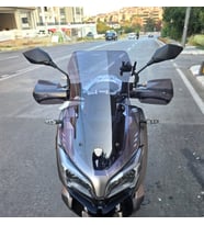 MOTOCAM RKS Reale 125 Ön Cam 2023-2026 Model 55cm Füme Renkli 4mm KISA SPOR CAM