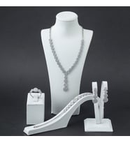 925 Ayar Gümüş Zirkon Taşlı Yuvarlak Model Set