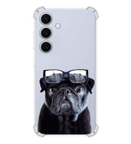 PrintiFy Samsung Galaxy S24 Uyumlu Köpek 3 Baskılı Şeffaf Köşe Korumalı Antişok Kılıf