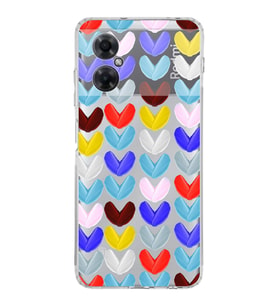 PrintiFy Xiaomi Redmi Note 11R ile Uyumlu 1mm Slim Fit Water Color 1 Baskılı Şeffaf  Kılıf