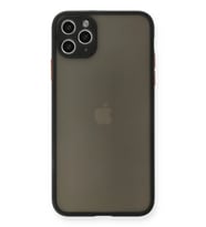 iPhone 11 Pro Max Kılıf Montreal Silikon Kapak - Siyah