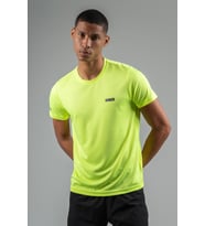 Maraton Regular Erkek Bisiklet Yaka Neon Sarı T-shirt