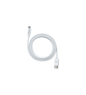 ECO-ACT Beyaz USB-A-C Kablo – 1.2 m, 66 W Hızlı Şarj, Dayanıklı Plastik Yapı