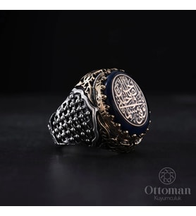 925 Ayar Zindan Model Özel Tasarım Gümüş Erkek Yüzük
