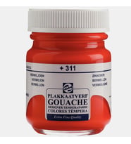 Talens Guaj Boya 16 ML Vermilion (Parlak Kırmızı) 311
