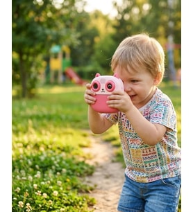Çocuklar İçin Anında Baskılı Kamera 6 Renk Kalem 5 Rulo Kağıt Hediyeli Eğitici Eğlenceli Fotoğraf Ma