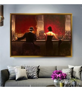 Altın Çerçeveli dekoratif tablo l552 (Gold)