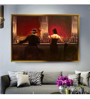 Altın Çerçeveli dekoratif tablo l552 (Gold)