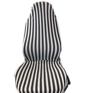 ÇİZGİLİ ZEBRA SERVİS KILIFI SİYAH