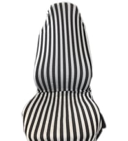 ÇİZGİLİ ZEBRA SERVİS KILIFI SİYAH