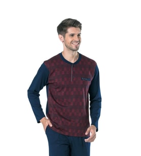 Pierre Cardin 5431 Erkek Üç Düğmeli Cepli Pijama Takımı