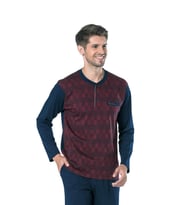 Pierre Cardin 5431 Erkek Üç Düğmeli Cepli Pijama Takımı
