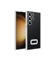 Samsung Galaxy S23 Ultra Uyumlu Kılıf Kamera Korumalı Logo Gösteren Zore Omega Kapak