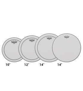 REMO PP-0110-PS ProPack Pinstripe Clear (10-12-14 + 14)  Rock Seti Tom ve Trampet Derileri