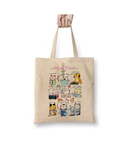 Meow Time Funny Cats Kittens Kedi Beyaz Bez Çanta Uzun Saplı Alışveriş Çantası Plaj Çantası