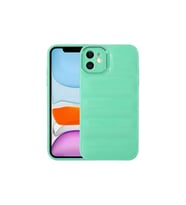 Apple iPhone 11 Uyumlu Kılıf Kamera Korumalı Parlak Airbag'li Zore Galya Kapak (Su Yeşili)