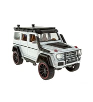 1:16 Ölçek Metal Model Suv Araba Çek Bırak Işıklı Sesli Beyaz