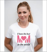 Anneler Günü Hediyesi Beyaz Kadın T-Shirt