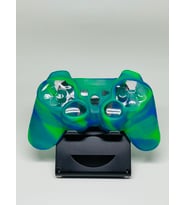 PS3 Joystick Silikon Kılıf Dualshock Koruyucu Kılıf Desenli Yeşil Mavi (Çok Renkli)