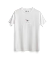  Animal İnek Resimli Dijital Baskılı Çocuk Beyaz Tshirt