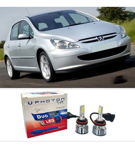 Peugeot 307 Led Xenon Kısa Far Ampulü H7 Duo Yeni Seri Beyaz 2000-2005