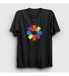 Presmono Unisex Siyah Colors Red Hot Chili Peppers T-Shirt 107141tt