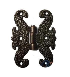 Zamak Kelebek Menteşe - Büyük, 50x67mm, Oksit, 1 Adet