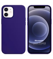 Microsonic Apple iPhone 12 Mini Kılıf Liquid Lansman Silikon Mor