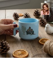 Kişiye Özel Karikatürlü Movie Lover T Pastel Kupa Doğum Günü Hediyesi