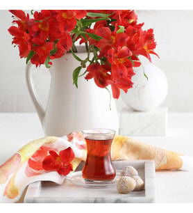 LAV Ajda 6'lı Çay Bardağı (Çok Renkli)