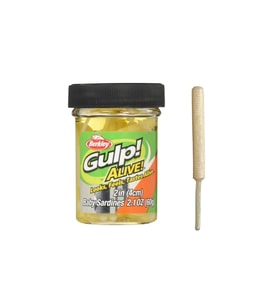 Berkley Gulp Alive Baby Sardine 4cm LRF Silikonu Renk: GLOW