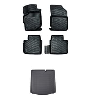 Rizline Peugeot 301 2012 Sonrası Uyumlu 3D Havuzlu Paspas + Bagaj Havuzu Set