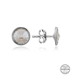 Swarovski Crystal Taşlı Gümüş Çivili Kadın Küpe