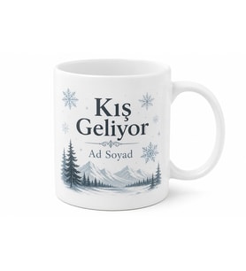 Winter Is Coming Baskılı Kış Geliyor İngilizce Kupa Bardak Hediye