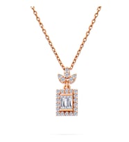 0.25 Karat Baget Pırlanta Kolye