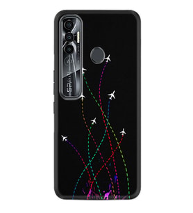 Tecno Spark 6 6 Go 8C 8 Pro 7 7 Spark 9 Pro Kılıf Desemli Silikon Line Planet 1736
