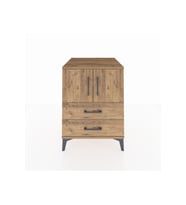 Kronos Komodin 2 Raflı 2 Çekmeceli 2 Kapaklı 60x59x80 Çam-Çam
