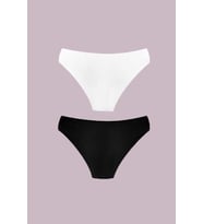 2li Kadın İz Yapmaz Bikini Dikişsiz Külot Esnek Rahat Ekonomik (Karışık)