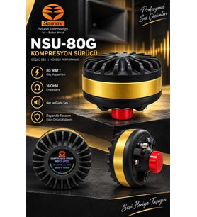 SAMMİ NSU-80 Cami Ünit Ezan Hoparlörü 80 Watt 16 Ohm