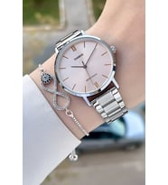 Casio CSISTE181 Kadranı Pembe Kordonu Metalik Renk 2 Yıl Garantili Kadın Kol Saati