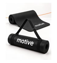 Motive 10 mm Yoga ve Pilates Matı 183 x 61 cm Taşıma Askılı Siyah
