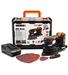 WORX WX822 20Volt 2.0Ah. Li-ion Şarjlı Profesyonel Üçgen Mouse Zımpara