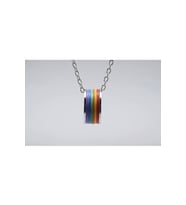Gökkuşağı Rainbow Yüzük Kolye (Gümüş)
