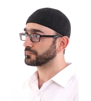 Kışlık Orlon Takke Çift Renk - Siyah (Karışık)